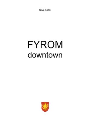 cover image of FYROM downtown